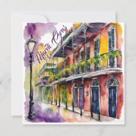 Invitación Calle Mardi Gras Bourbon