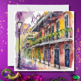 Invitación Calle Mardi Gras Bourbon