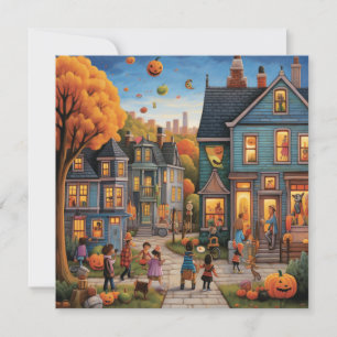 Invitación Calle Trick-or-Treat: Sendero de Trekking espeluzn