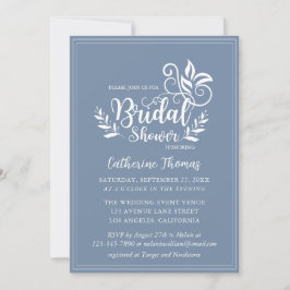 Invitación Calligrafía Boda decorativa azul turquesa