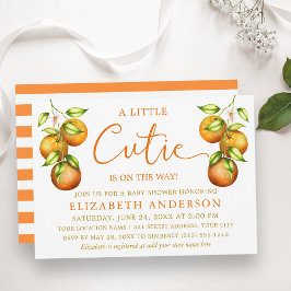 Invitación Calligrafía Pequeña cortadora de Naranjas
