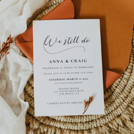 Invitación Calligrafía romántica Aún tenemos renovación del v