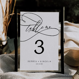 Invitación Calligrafía romántica | Florecer 5 x 7" Número de 