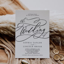 Calligrafía romántica | Florecer El Boda De