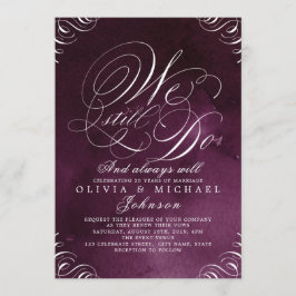Invitación Calligrafía vintage de Moody plum que TODAVÍA HACE