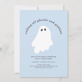 Invitación Calling All Ghouls and Goblins Birthday Invitation