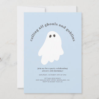 Invitación Calling All Ghouls and Goblins Birthday Invitation