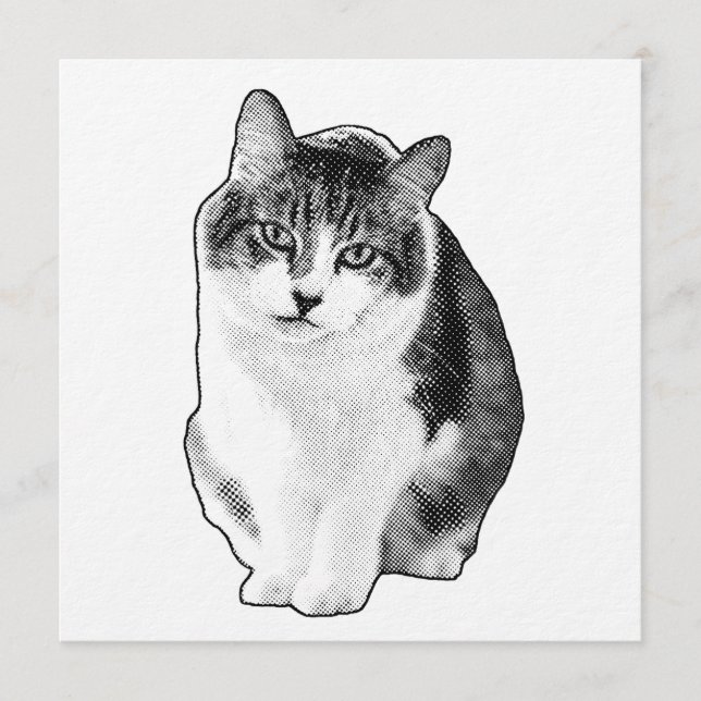 Invitación Calm Dot Invite (Anverso)