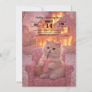 Invitación Calmar a la princesa gato durante el caos total   