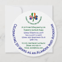 Calumnia Cumpleaños Personalizado Trebol Irlandés 