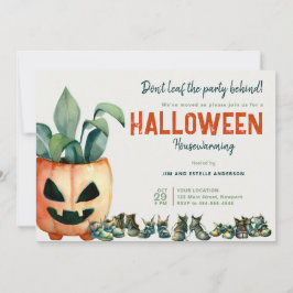 Invitación Calzado de calabaza para Fiesta Calentador de Hall