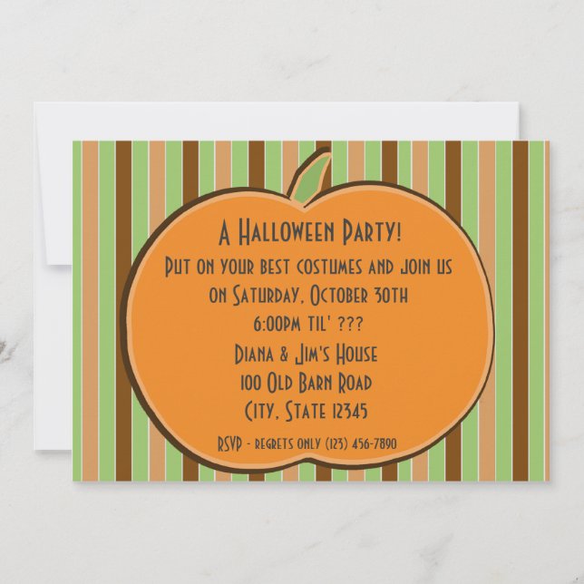 Invitación Calzado y franjas (Anverso)