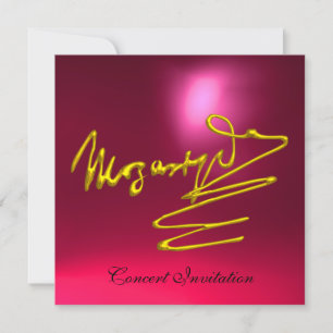 INVITACIÓN CAMAGE TO MOZART, CONCIERTO DE ROJO ORO