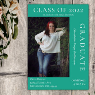 Invitación Cámara Abierta de Graduación de Foto Moderna   Ver