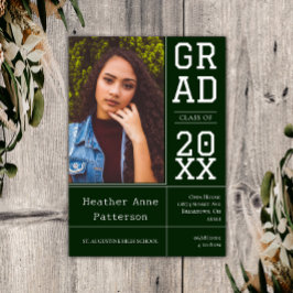 Invitación Cámara Abierta de Graduación de Fotografía | Verde