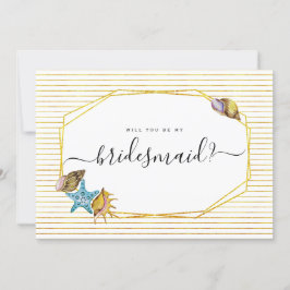 Invitación Camaradas acuáticas serás mi dama de honor