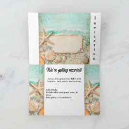 Invitación Camaradas de bodas de playa 2