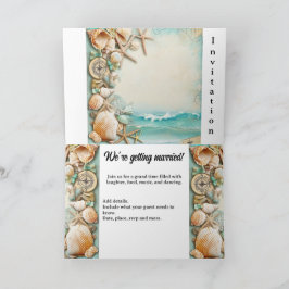 Invitación Camaradas de bodas en la playa