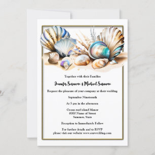 Invitación Camaradas de playa de un elegante tema náutico irr