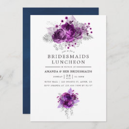 Invitación Camareras de Pluma y Acuarela de Marina Luncheon