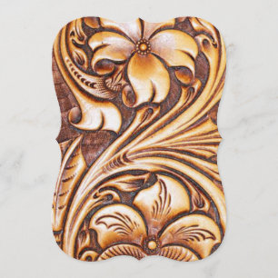 Invitación Camarero de vintage Western Country