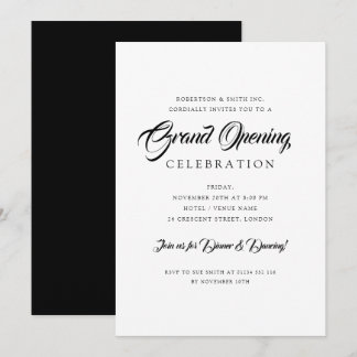 Invitación CAMBIO COLOR Formal Gran Apertura Corporativa Simp
