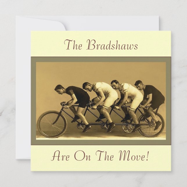 Invitación Cambio de dirección de la imagen divertida (Anverso)