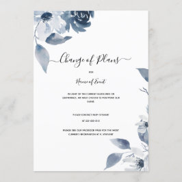 Invitación Cambio de planes, cualquier cancelación de evento