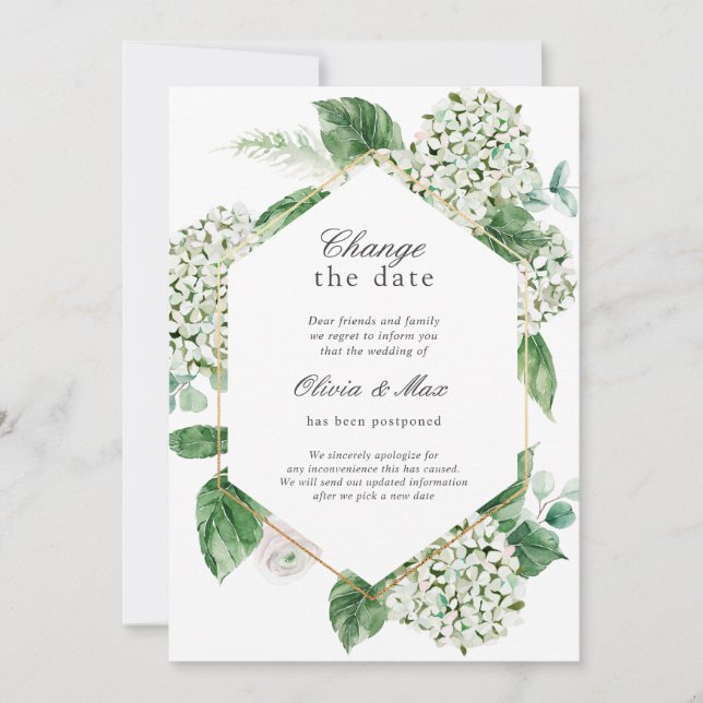 Invitación Cambio de Vegetación Bodas Pospuestas (Anverso)