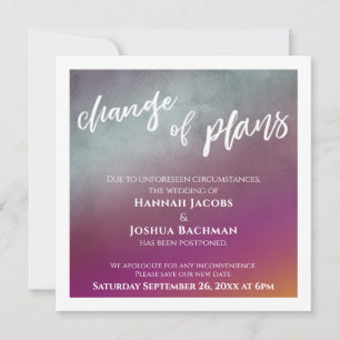 Invitación Cambio del plan de fruta de la pasión Cambio de la