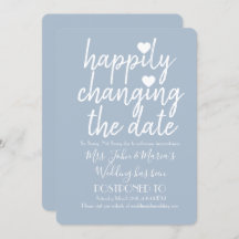 Cambio feliz del color azul negro del Boda de fech