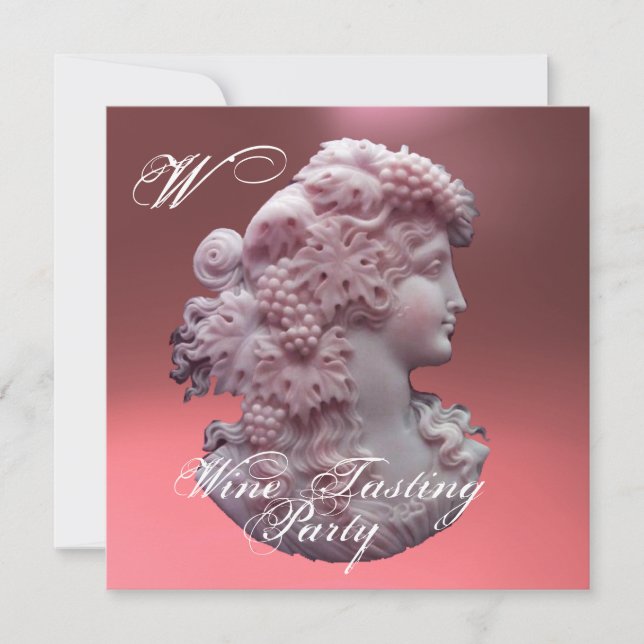 INVITACIÓN CAMEO ANTIGUO, DAMA Y UVA FIESTA DE DEGUSTACIÓN DE (Anverso)
