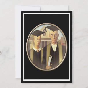 Invitación Cameo, graduado gótico americano