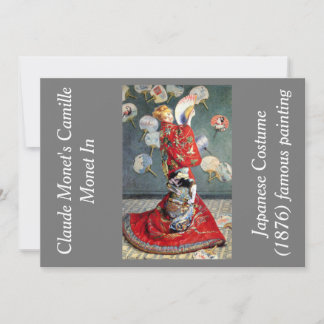 Invitación Camille Monet de Claude Monet en Japón