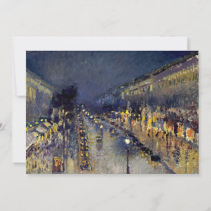 Invitación Camille Pissarro - Boulevard Montmartre de Noche