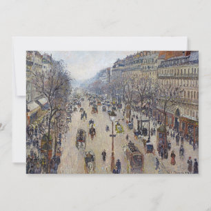 Invitación Camille Pissarro - Boulevard Montmartre, mañana