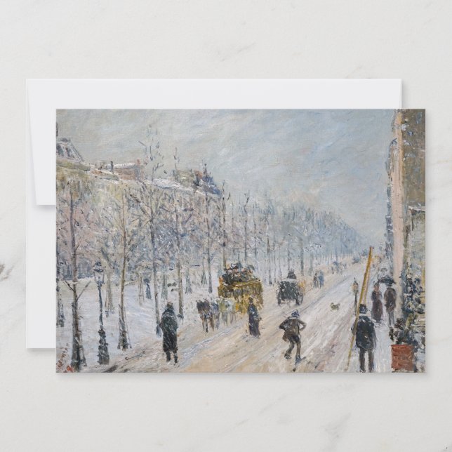 Invitación Camille Pissarro - Bulevares Exteriores, Efecto de (Anverso)