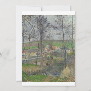 Invitación Camille Pissarro - Las orillas del Viosne en Osny