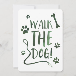 Invitación caminar al perro