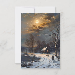 Invitación Caminar En Nieve En Aceites Vespertinos