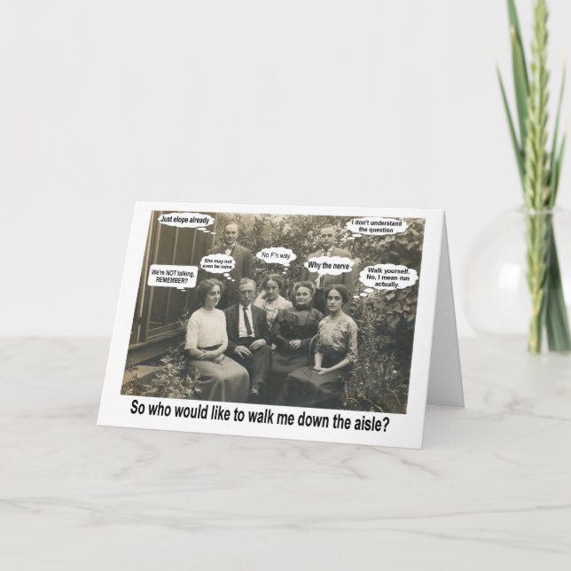 Invitación ¿Caminarme por el pasillo? - DIVERSIÓN (Anverso)