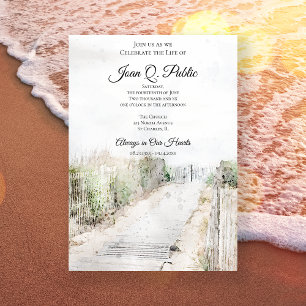 Invitación Caminata en barco a la celebración de la vida