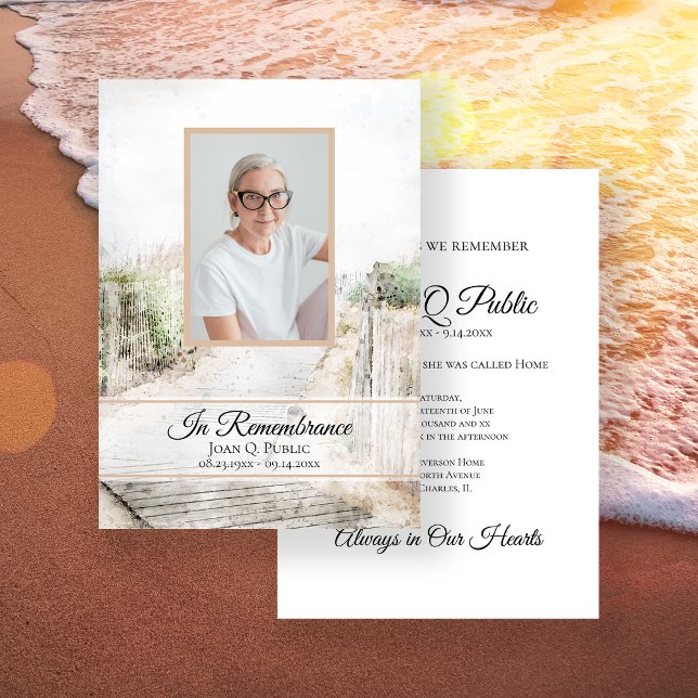 Invitación Caminata en la playa Memorial del Aniversario de l (Subido por el creador)