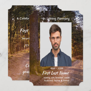 Invitación Caminata por el sendero para el bosque de la Celeb