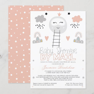 Invitación Camino Baby Shower de larga distancia a la luna