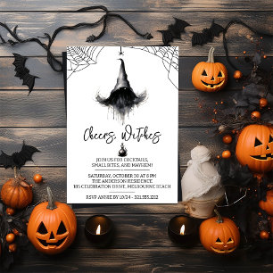 Invitación Camino Bruto Al Fiesta De Halloween Minimalista