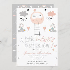 Invitación Camino de Baby Shower a la luna