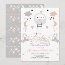 Invitación Camino de Baby Shower a la luna