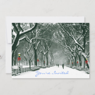 Invitación Camino de nieve de Central Park invitado