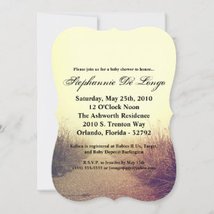 Invitación Camino de senderos Sunrise 5x7 Baby Shower Invitac